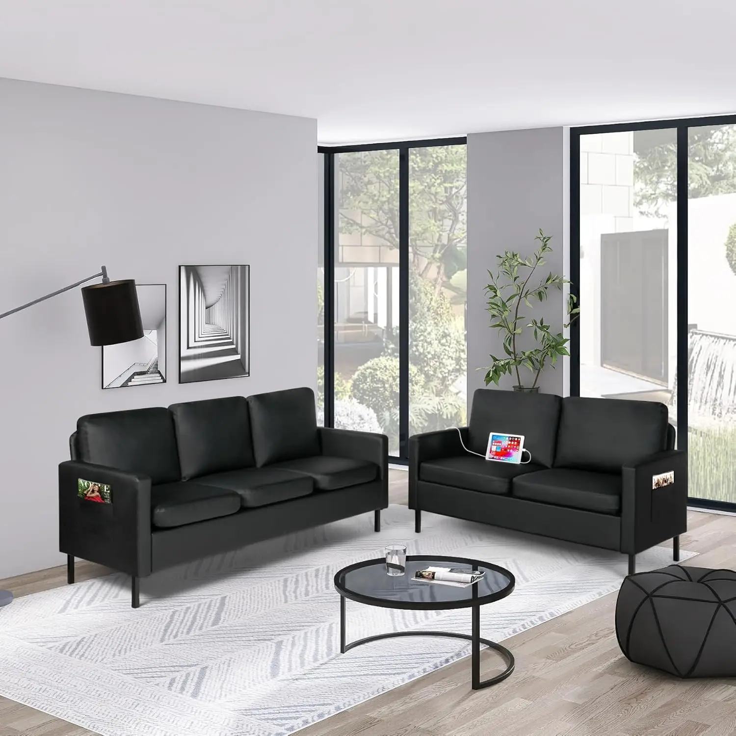 أريكة حديثة مريحة مع USB، أرائ - مراجعة Office Furniture Dimensions وسعره