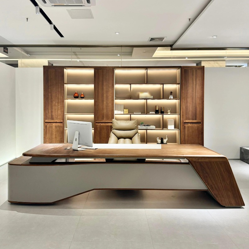 مكتب مكتب خشبي أنيق بسيط ومبتك - مراجعة Office Furniture Dimensions وسعره