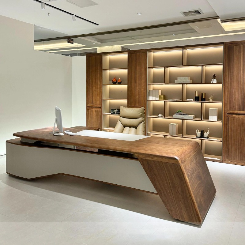 مكتب مكتب خشبي أنيق بسيط ومبتك - مراجعة Office Furniture Dimensions وسعره