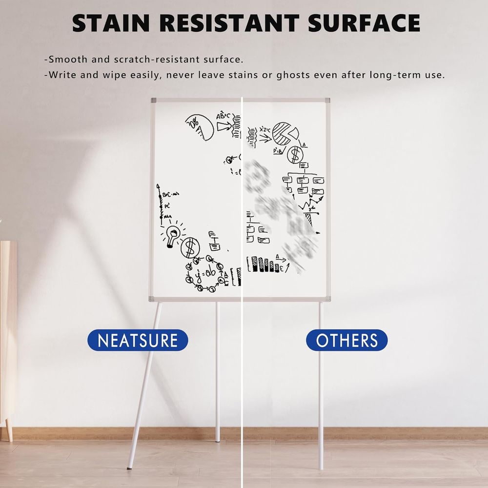 لوح أبيض كبير قابل للحمل مع حا - مراجعة Whiteboard Easel Tripod وسعره