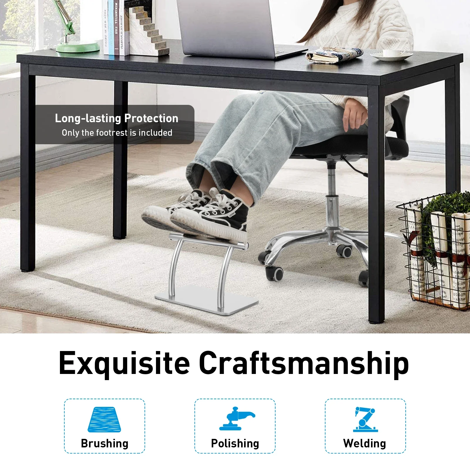 مسند قدم من الفولاذ المقاوم لل - مراجعة Work Office Furniture وسعره