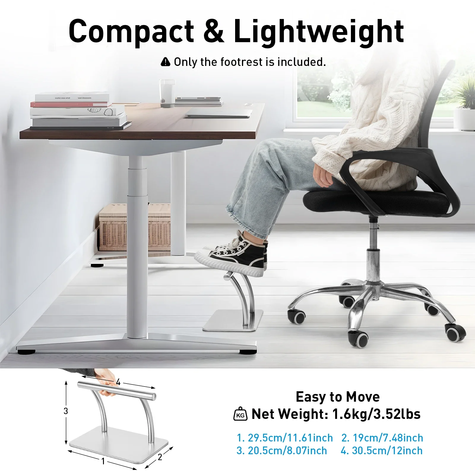 مسند قدم من الفولاذ المقاوم لل - مراجعة Work Office Furniture وسعره