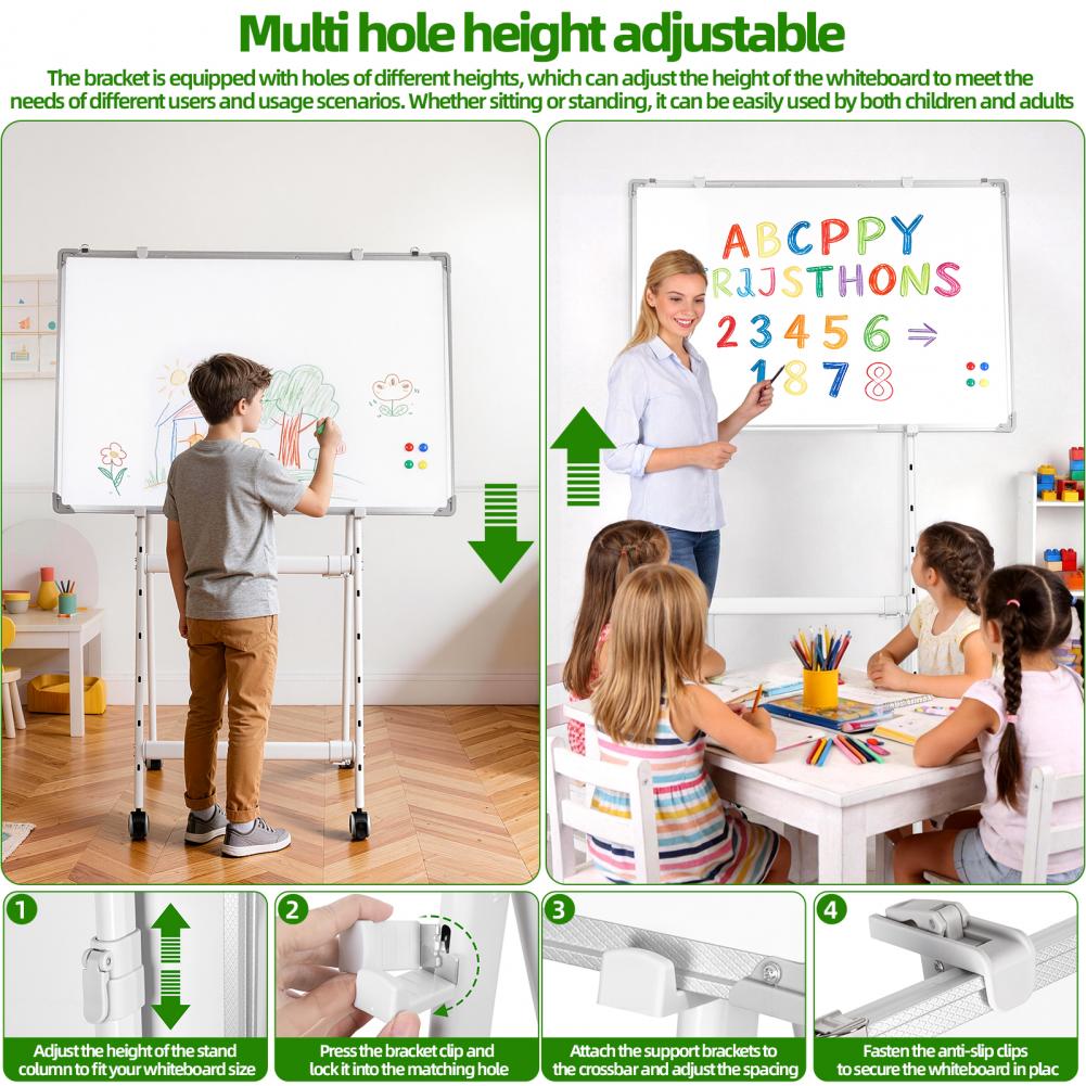 لوح أبيض مغناطيسي قابل للمسح ا - مراجعة Whiteboard Easel Tripod وسعره